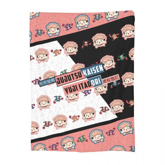 Cozy Up with the Jujutsu Kaisen Anime Fleece Blanket β Perfect for Fans and Collectors