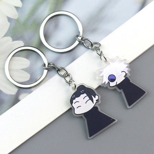 Satoru Gojo & Suguru Geto Cosplay Keychain β Unisex Anime Pendant