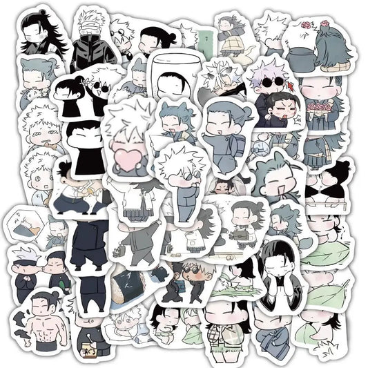 Jujutsu Kaisen Satoru Gojo & Suguru GetΕ 2D Cartoon Decorative Stickers