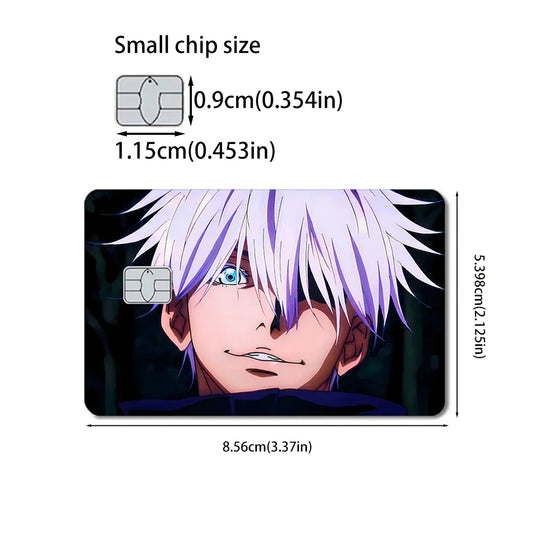 Jujutsu Kaisen Gojo Satoru 2.5D HD Matte PVC Credit/Debit Card Stickers
