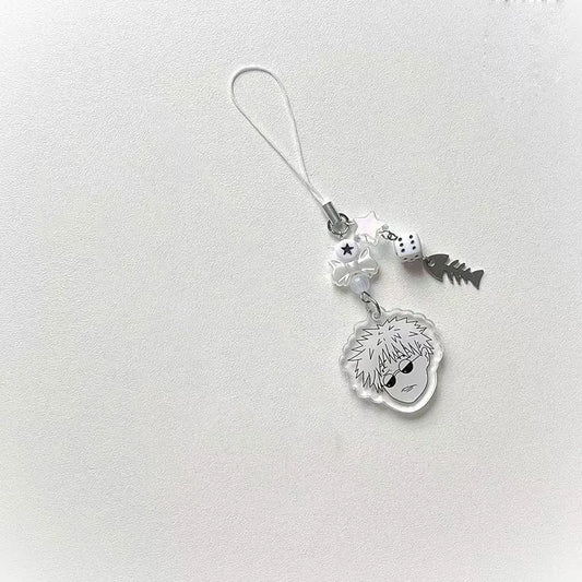 Handmade Gojo and Geto Keychains β Unique JJK Phone Charms for Fans